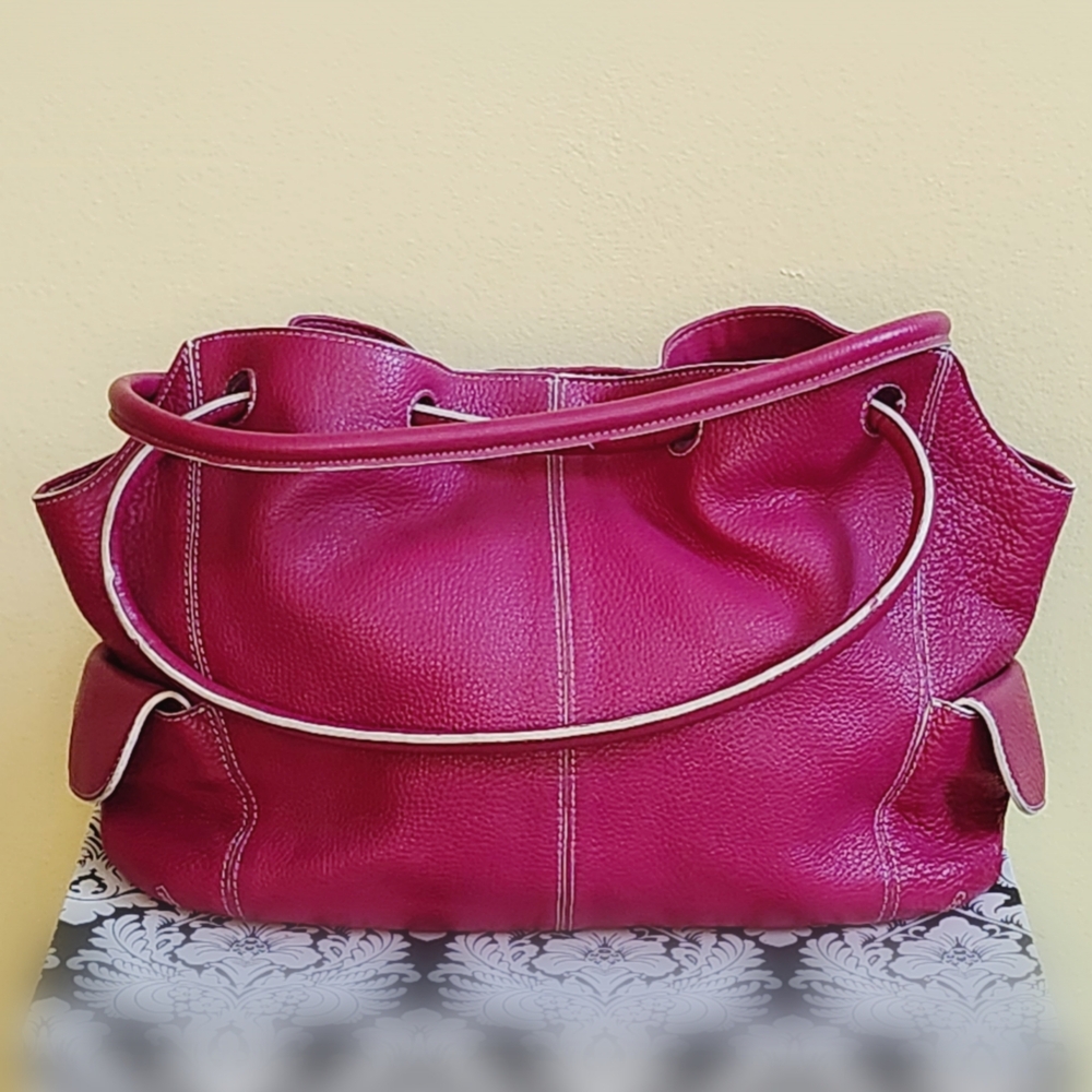 Vintage Valerie Stevens Pebble Leather Tote bag